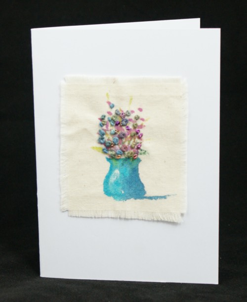 Embroidered card design 3.