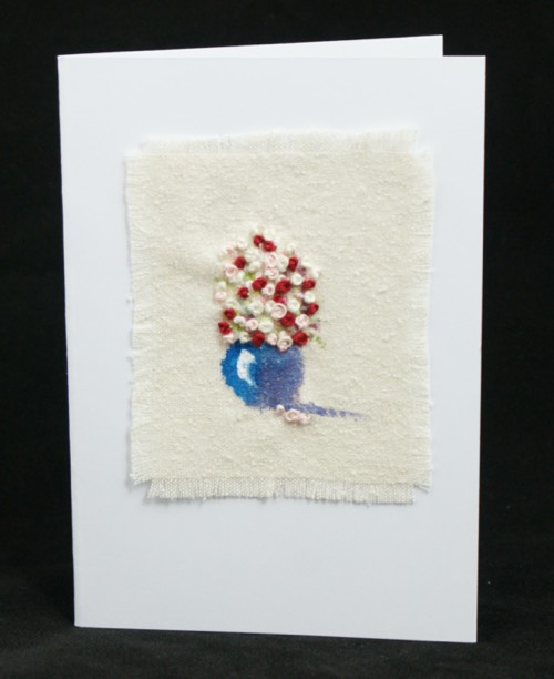 Embroidered card design 5.
