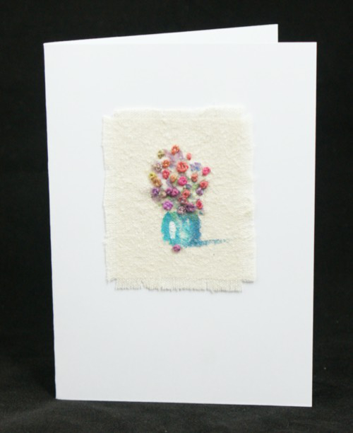 Embroidered card design 8.
