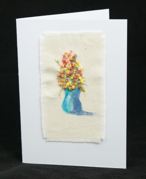 Embroidered card design 14.