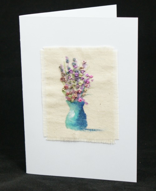 Embroidered card design 18.