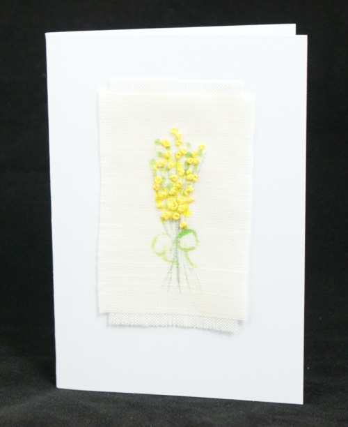 Embroidered card design 20.