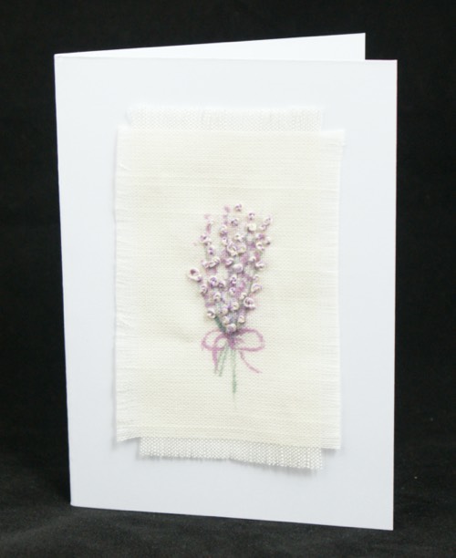 Embroidered card design 23.